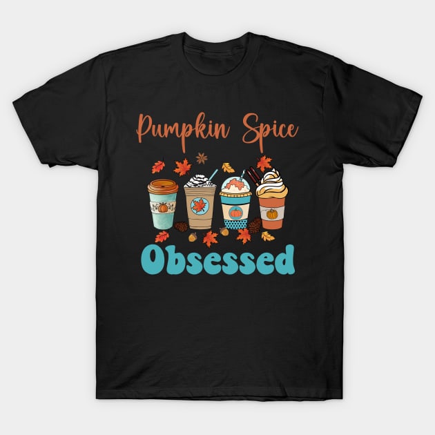 Pumpkin Spice Obsessed T-Shirt by Erica's Scrap Heaven